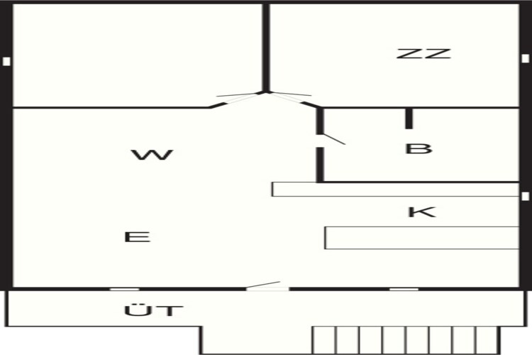 4 persoons vakantie huis in Børkop-Plattegrond