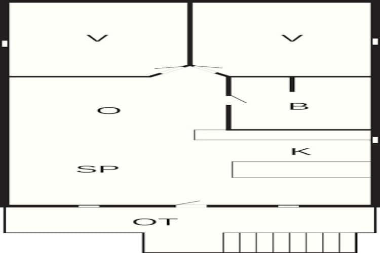 4 persoons vakantie huis in Børkop-Plattegrond