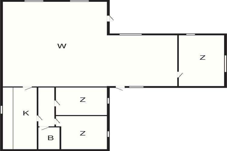 Maison de vacances pour 5 a Grenaa-Plan d'étage