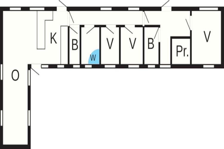 6 persoons vakantie huis in Gørlev-Plattegrond