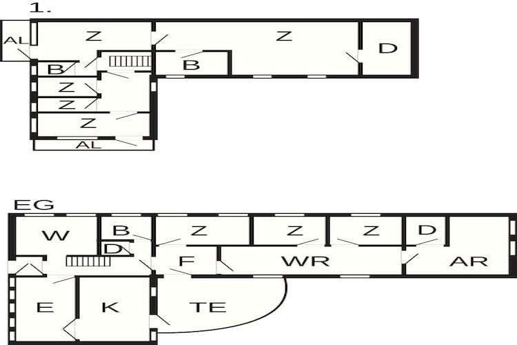20 persoons vakantie huis in Ørsted-Plattegrond