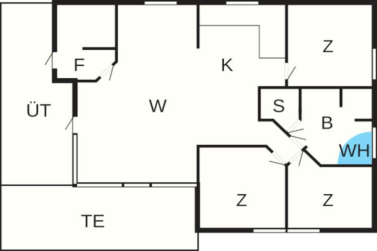 6 persoons vakantie huis in Blokhus - Plattegrond