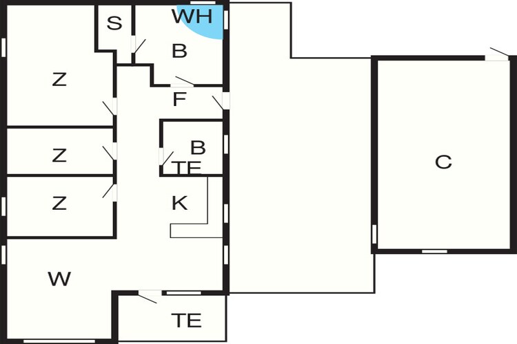 6 persoons vakantie huis in Løkken-Plattegrond