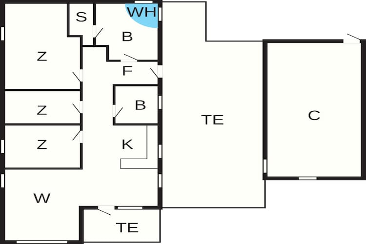 6 persoons vakantie huis in Løkken-Plattegrond