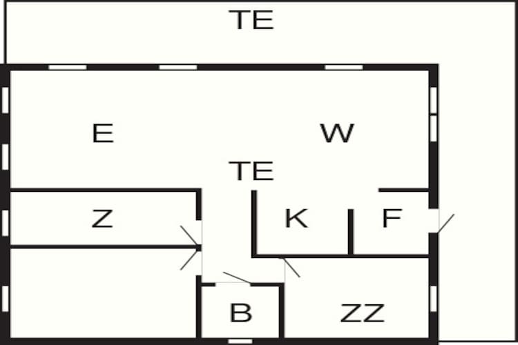 6 person holiday home in Hamnvik-Floor plan
