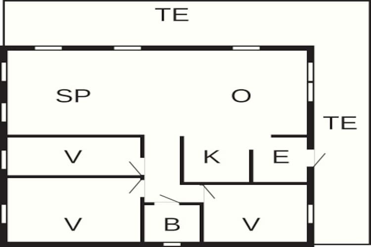 6 persoons vakantie huis in Hamnvik-Plattegrond