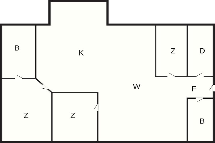 6 persoons vakantie huis in Strandby - Plattegrond