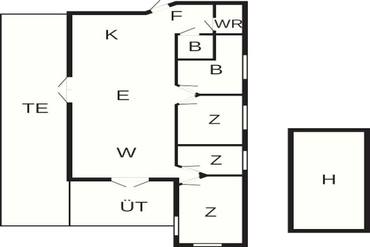 Kusttoevlucht in Havnso-By Traum-Plattegrond