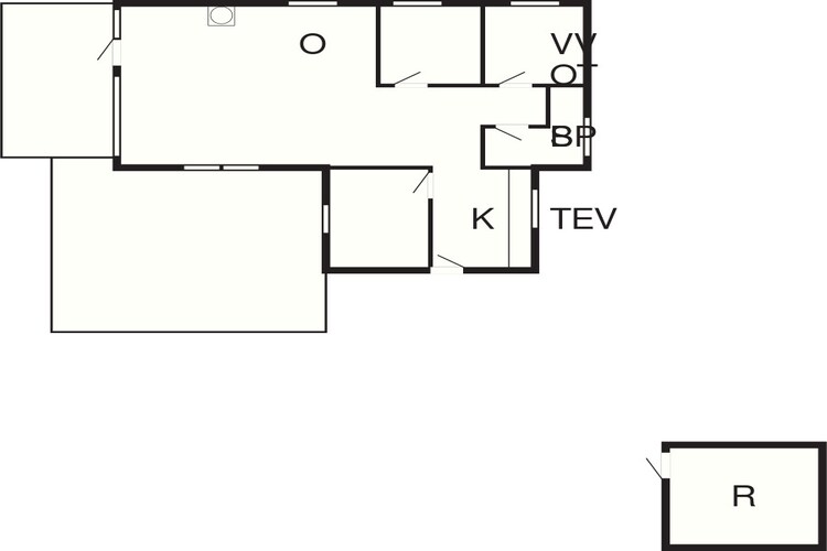 6 persoons vakantie huis in Hals-Plattegrond
