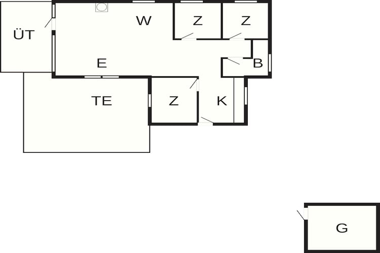 6 persoons vakantie huis in Hals - Plattegrond