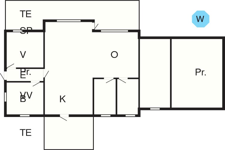 Kustsereniteit in Vemmingbund-By Traum-Plattegrond