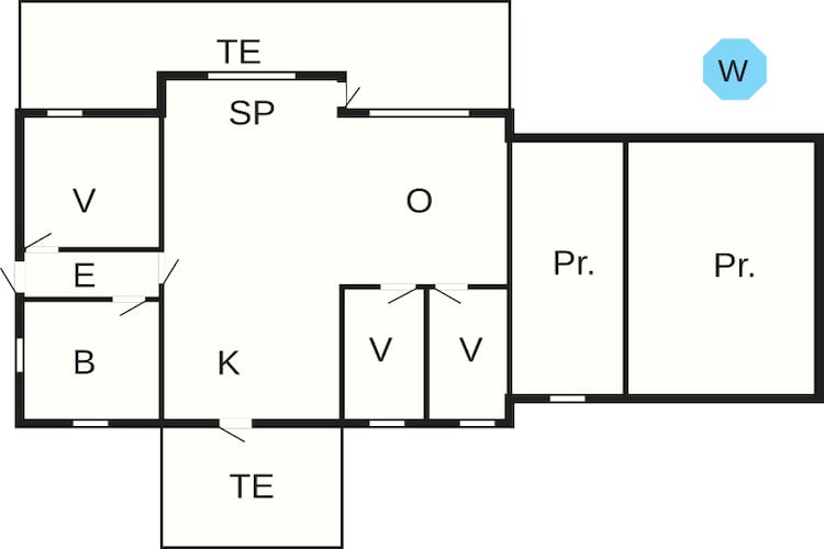 Kustsereniteit in Vemmingbund-By Traum-Plattegrond