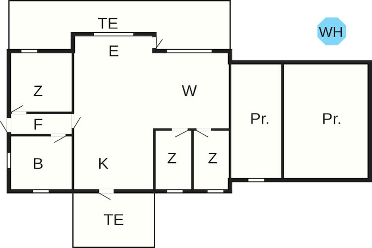 Kustsereniteit in Vemmingbund-By Traum-Plattegrond