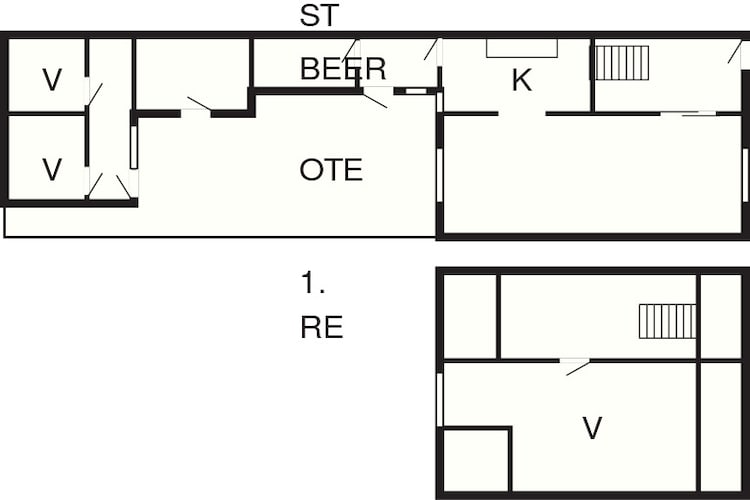 5 persoons vakantie huis in Løkken-Plattegrond