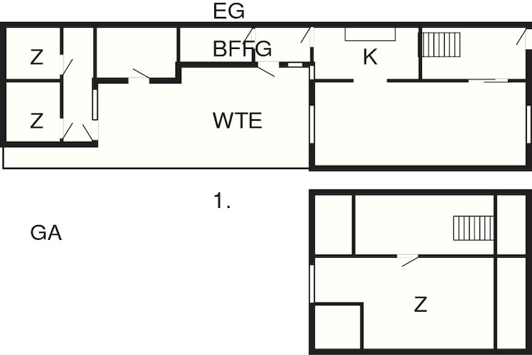 5 persoons vakantie huis in Løkken-Plattegrond