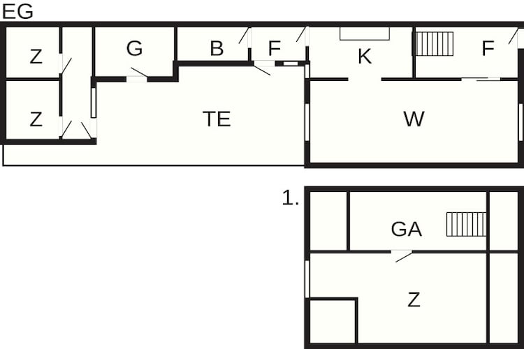 5 persoons vakantie huis in Løkken-Plattegrond