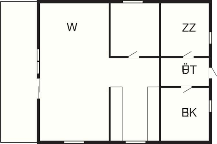 4 person holiday home in Skjern-Floor plan