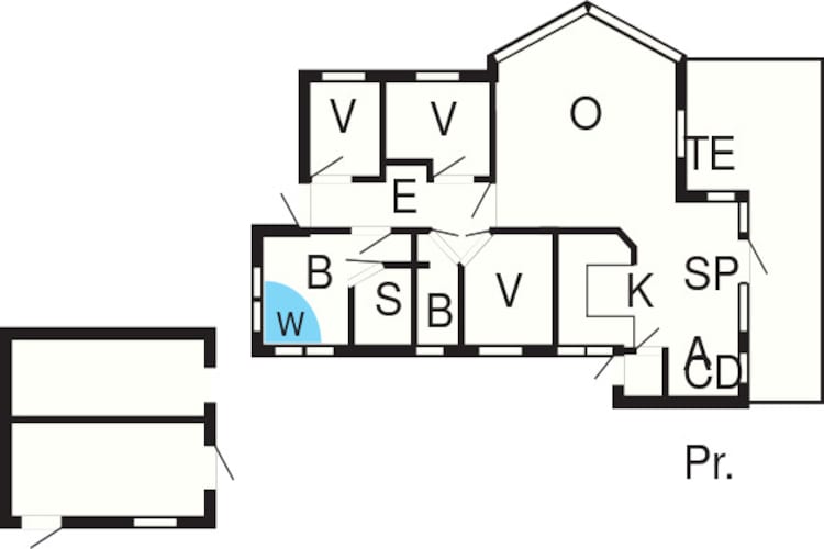 10 persoons vakantie huis in Idestrup-Plattegrond