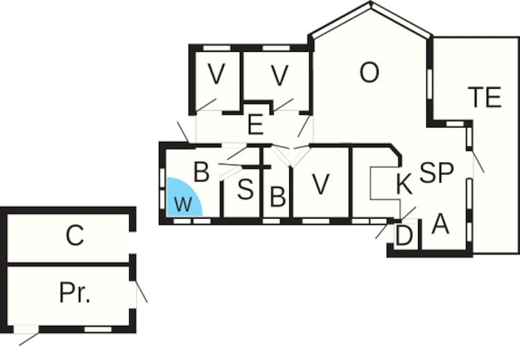 10 persoons vakantie huis in Idestrup-Plattegrond