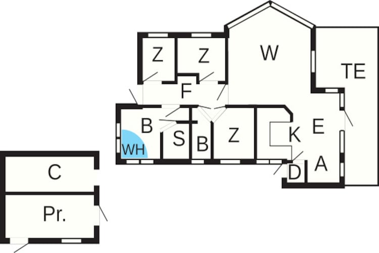 10 Personen Ferienhaus in Idestrup-Grundriss