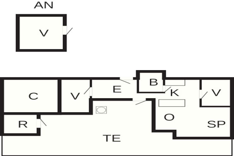 6 persoons vakantie huis in Tisvildeleje-Plattegrond