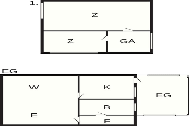 Historische charme in Marstal-By Traum - Plattegrond