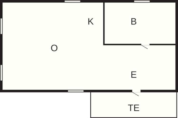 2 persoons vakantie huis in RIMFORSA-Plattegrond