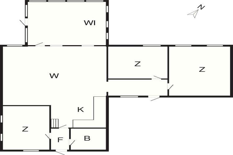 Zonnig toevluchtsoord in Bonnerup Haven-By Traum-Plattegrond