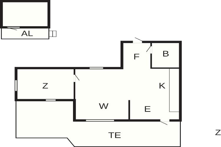 Maison de vacances pour 6 a HENÅN - Plan
