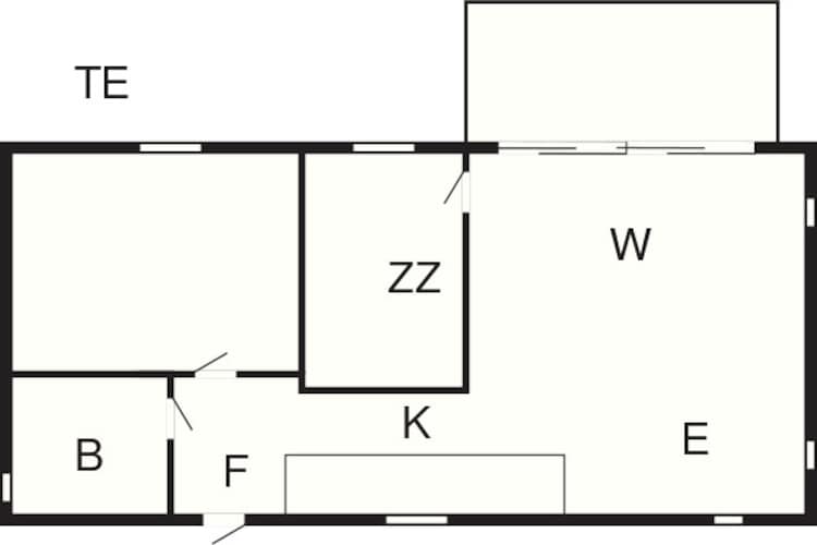 6 persoons vakantie huis in Væggerløse-Plattegrond