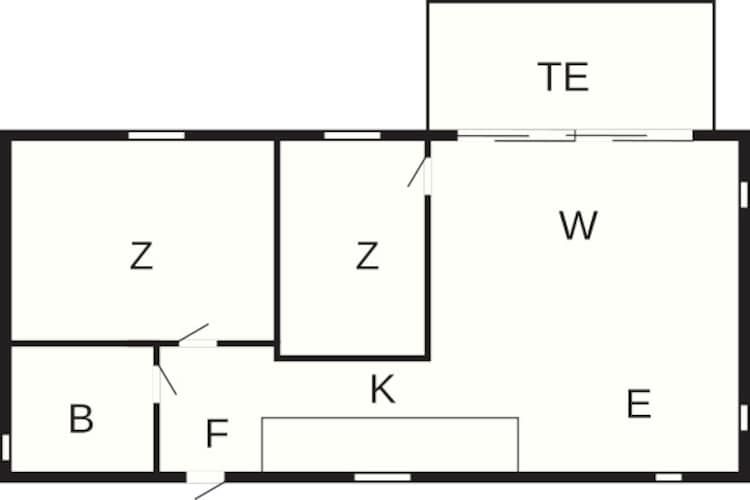 6 persoons vakantie huis in Væggerløse-Plattegrond