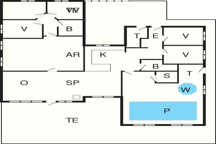 Maison de vacances pour 14 a Juelsminde-Plan d'étage