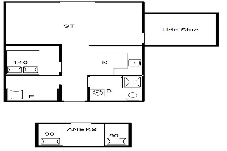 4 persoons vakantie huis in Fanø-Plattegrond