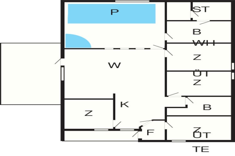 10 persoons vakantie huis in Juelsminde-Plattegrond