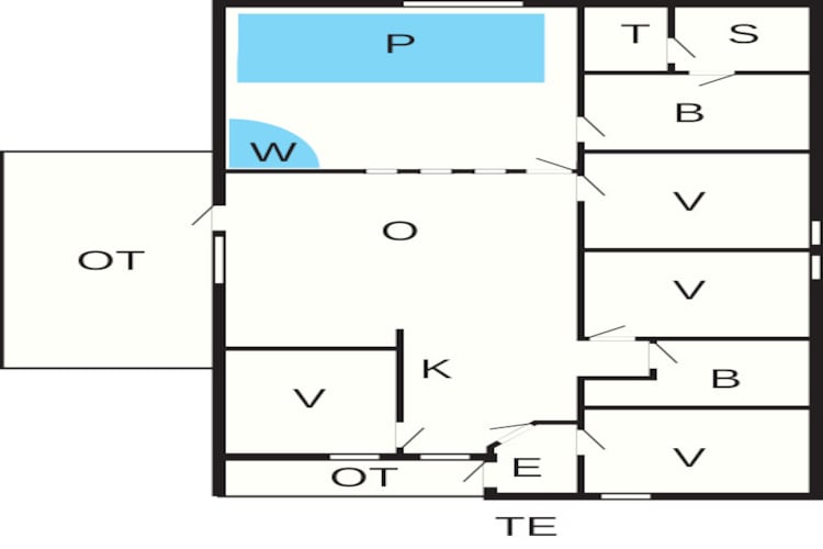 10 persoons vakantie huis in Juelsminde-Plattegrond