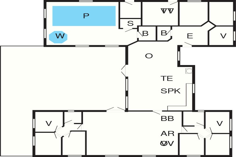 24 person holiday home in Nørre Nebel-Floor plan