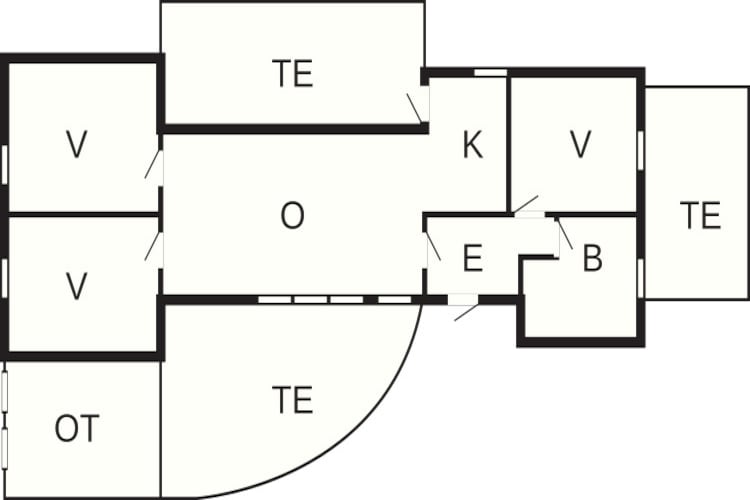 6 persoons vakantie huis in Rødby-Plattegrond