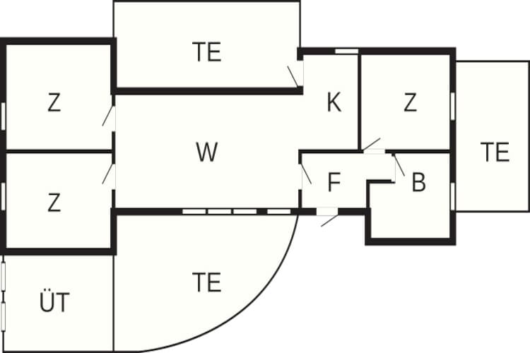 6 person holiday home in Rødby-Floor plan