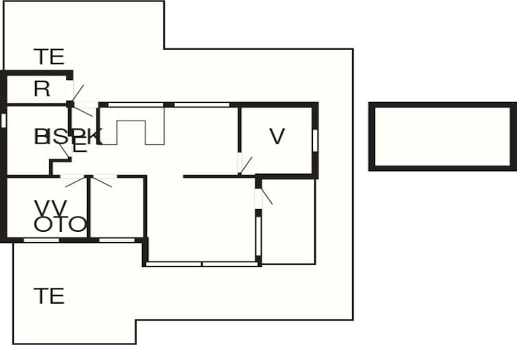 Stijlvol toevluchtsoord in Gronhoj-By Traum-Plattegrond