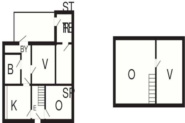 Maison de vacances pour 6 a Bredebro-Plan d'étage