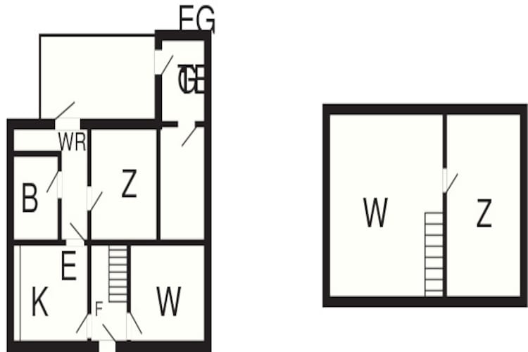 Maison de vacances pour 6 a Bredebro-Plan d'étage