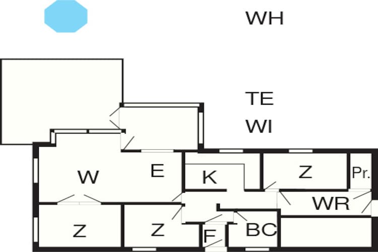 Maison de vacances pour 8 a Harpelunde-Plan d'étage