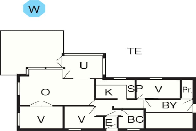 Maison de vacances pour 8 a Harpelunde-Plan d'étage