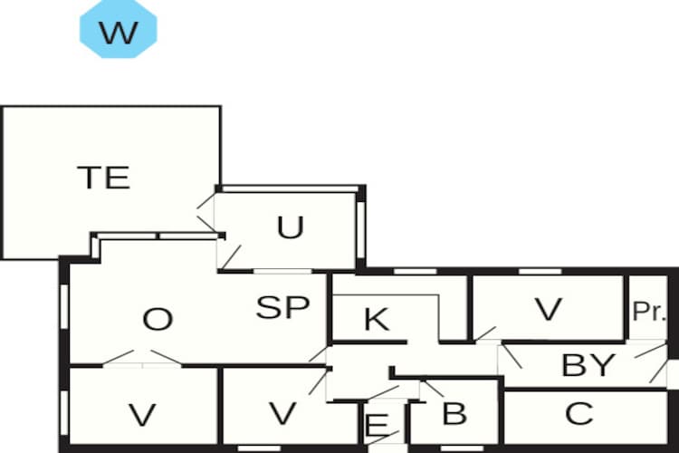 8 persoons vakantie huis in Harpelunde-Plattegrond