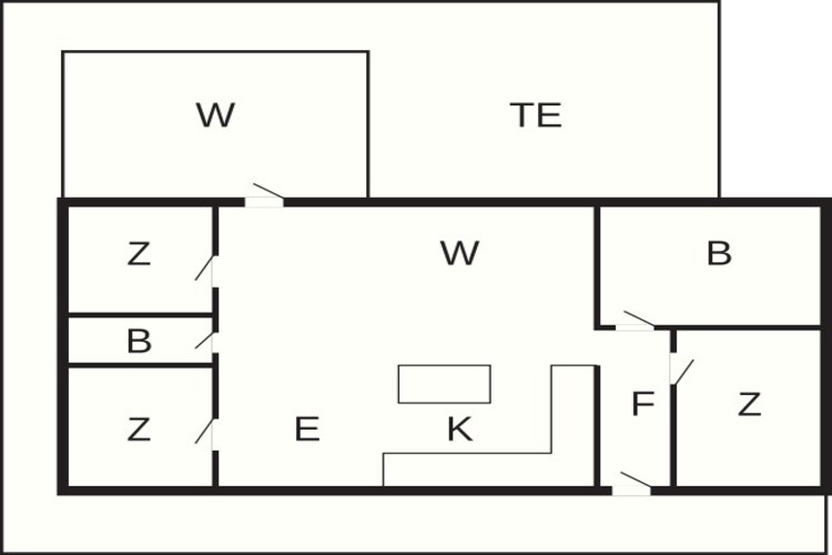 Rustige Oase in Arrild Ferieby-By Traum-Plattegrond