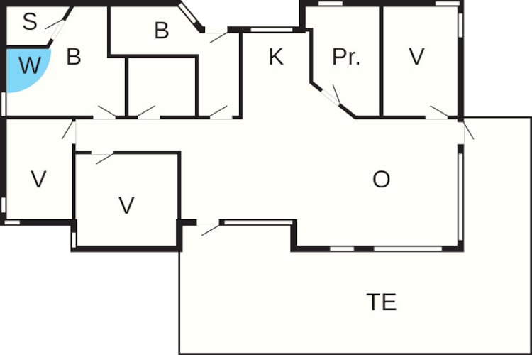 6 persoons vakantie huis in Sydals-Plattegrond