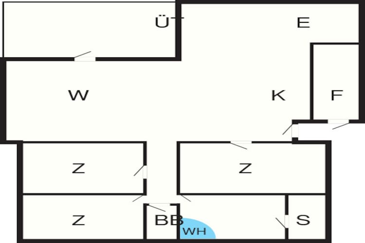 6 persoons vakantie huis in Brovst-Plattegrond