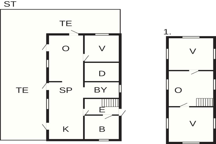 6 persoons vakantie huis in Hadsund - Plattegrond