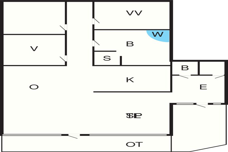 6 persoons vakantie huis in Blåvand-Plattegrond