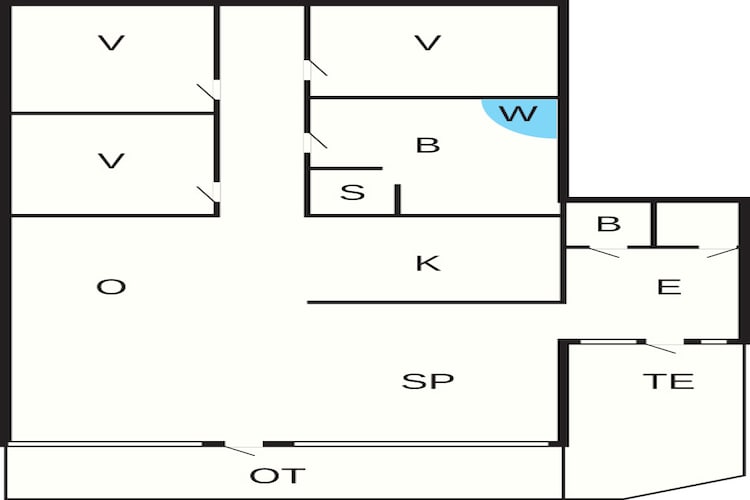 6 persoons vakantie huis in Blåvand-Plattegrond